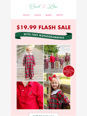 Smocked Threads by Cecil and Lou - 🥳$19.99  and a FREE monogram!