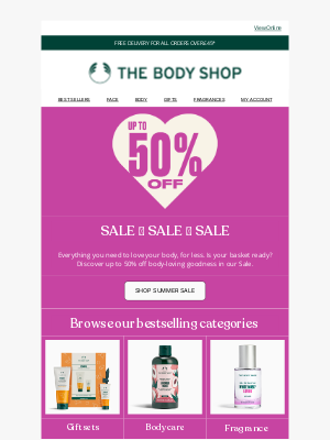 The Body Shop (United Kingdom) - Hot deals, for even hotter days ☀️