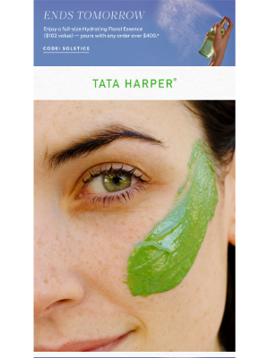Tata Harper Skincare - Last Chance! A Full-Size Hydrating Floral Essence, On Us 💦