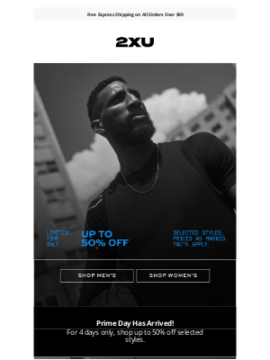 2XU - Up to 50% Off: Prime Day is Here