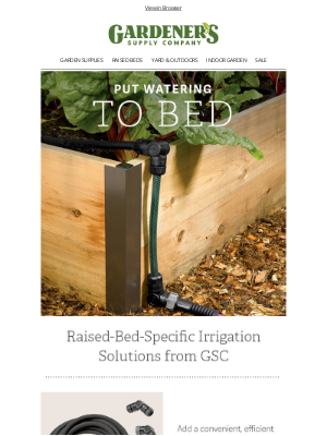 Gardener's Supply Company - Raised Bed Irrigation Made Easy 💧