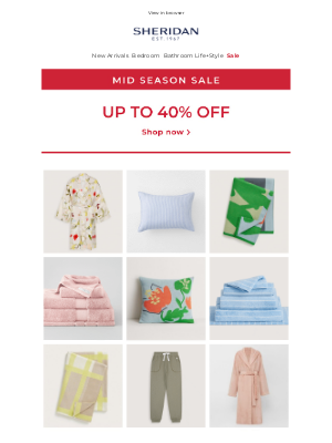 Sheridan (Australia) - Mid Season Sale: save up to 40%
