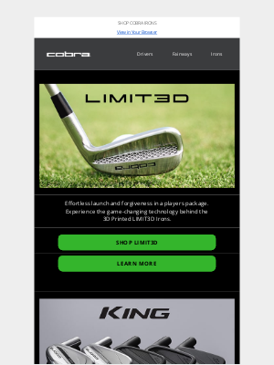 COBRA PUMA GOLF - Irons To Sharpen Your Game