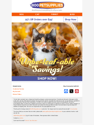 dog - ImPAWtant Savings Inside! 25% Off Your Order