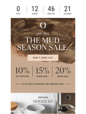Farmhouse Pottery - ⏰ Last Call: The Mud Season Sale Ends Tonight 🪴