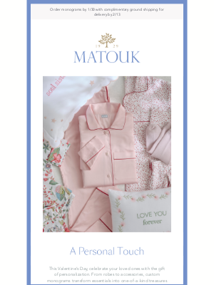 matouk.linens - Perfectly Personalized