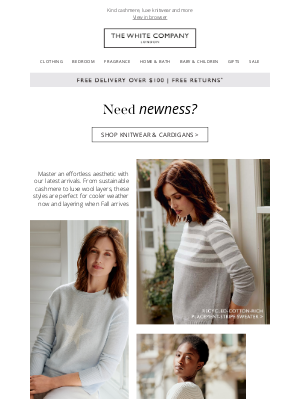 The White Company - Brand new: get next season's must-haves now