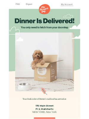 The Farmer's Dog - Dexter’s order of fresh food has arrived! 📦🚪