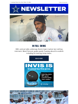 Dallas Cowboys - Cowboys News: In Full Swing