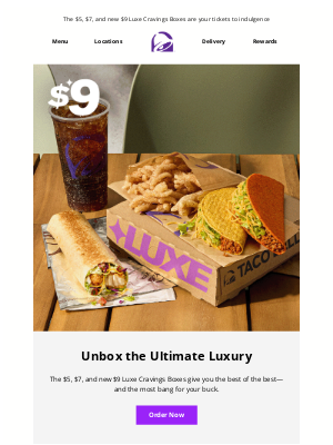 Taco Bell - Luxe up your life ✨