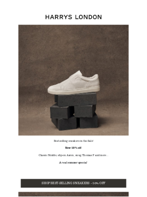 Harry's of London - Sale Special – 50% Off Best-Selling Sneakers