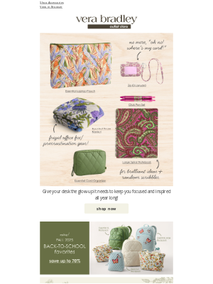 Vera Bradley - Your Dream Desk: Start styling here!