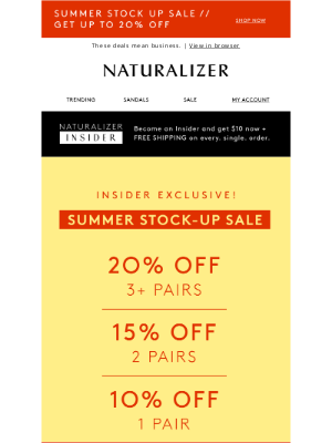 Naturalizer - Insider exclusive SALE happening NOW