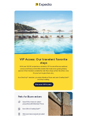 Expedia - VIP Access: Exceptional stays loved by travelers