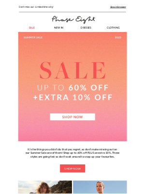 Phase Eight - Brittaney, extra 10% off SALE starts today!