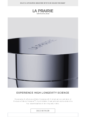 La Prairie - Unveil the secret of skin longevity