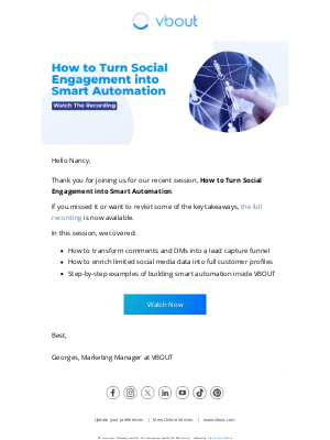 VBOUT - 📹 Recording: How to Turn Social Engagement into Smart Automation