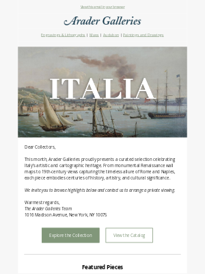 Donghia - Italia – Rare Maps, Important Works & Historic Views