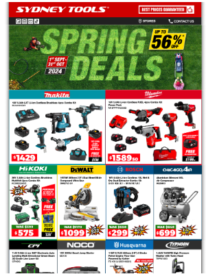 Sydney Tools (Australia) - Spring into Savings: Tools Sale You Can’t Miss! 🛠️ Shop In-Store Or Online Today.