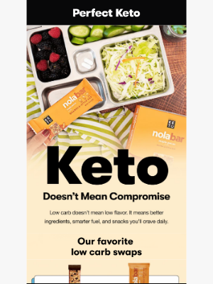 Perfect Keto - Low carb. High flavor. 🌟