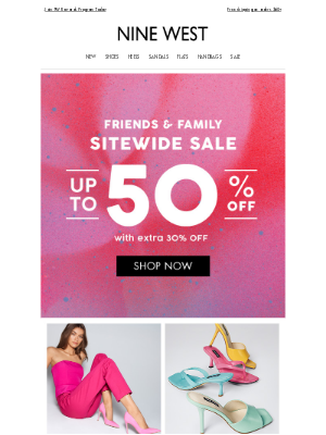 Nine West - Save Up To 50% Off E.V.E.R.Y.T.H.I.N.G