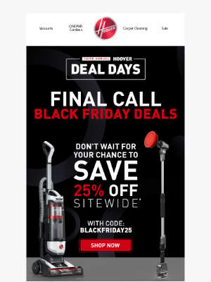 Hoover - DEALS END TONIGHT!