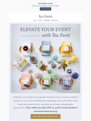 Tea Forté - Elevate your Event with Tea Forté