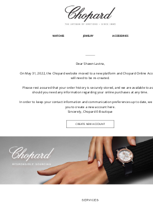 Chopard - Your Chopard Online Account