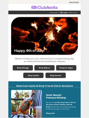 Club Avolta - Flag this 20% off! Happy 4th!