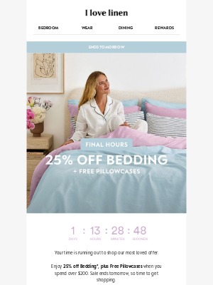 I Love Linen (Australia) - Last chance for FREE Pillowcases ❤️