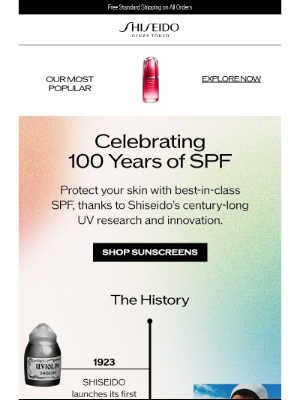 Shiseido - We’ve Studied SPF For Over 100 Years