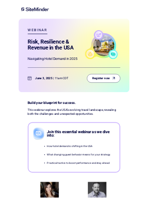 SiteMinder - Last Chance: Webinar Filling Fast