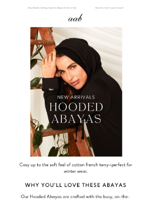 Aab - New In: Hooded Abayas