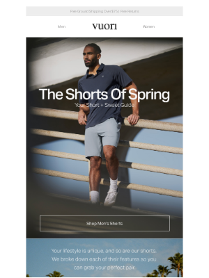 Vuori - All Of Our Lifestyle Shorts, Explained