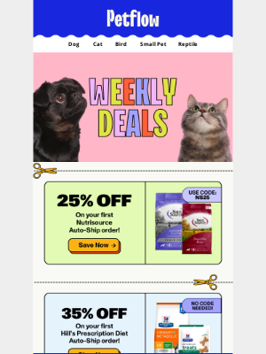 PetFlow - Save up to 35% on top pet food & treats!
