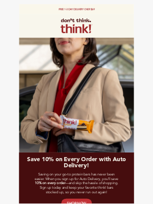 thinkThin - 10% off every order? Find out how 👀
