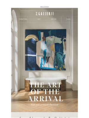 Z Gallerie - New Art. Not Printed, Painted