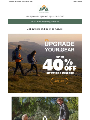 Eastern Mountain Sports - Gear Up for Adventure: Enjoy 40% Off Select Items