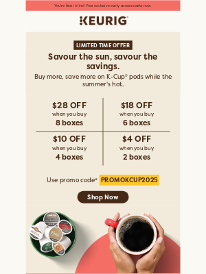 Keurig Canada - 🔓 Exclusive early access for you!