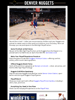 Denver Nuggets - Nuggets and Clippers Set for Game 3 Showdown
