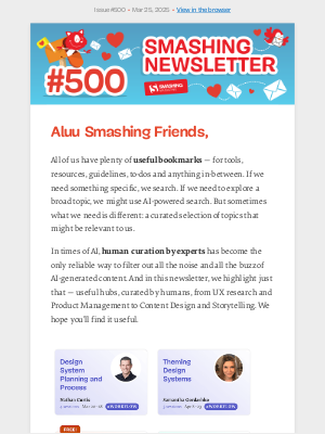 Smashing Magazine - #500: Useful Guides For Designers and PMs