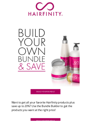 Hairfinity - BYOB: Build Your Own Bundle and Save🤑