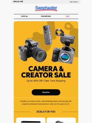 Sweetwater - 🎉 Major Sale Alert: Everyday Audio & Electronics up to 50% Off