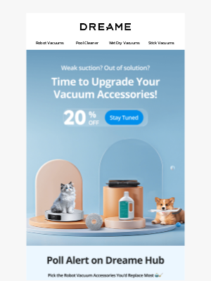 Dreame Tech - ⏰Note: Stay Tuned for the Upcoming Vacuum Accessorries Offers!