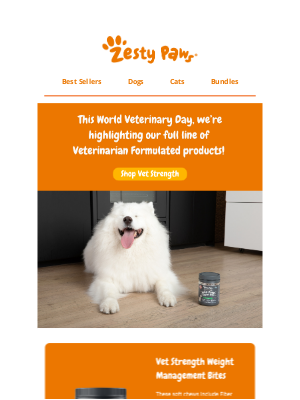 Zesty Paws - Vet-formulated, pet-loved 🩺🧡 Discover our full line of Vet Strength products!