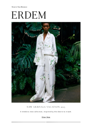 Erdem Moralioglu Ltd (United Kingdom) - New Arrivals: Vacation 2025