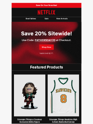 Netflix - Calling All Netflix Dads‼️ Get 20% Off Sitewide