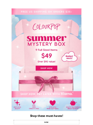 ColourPop Cosmetics - LIMITED STOCK: $49 Mystery Box 📦