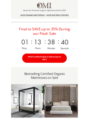 lifekindorganicmattresses - Final Day to Save Up to 35%