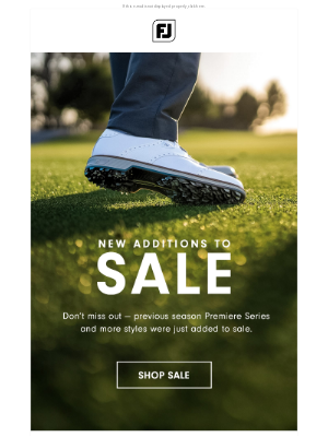 FootJoy - Just Added: New to Sale